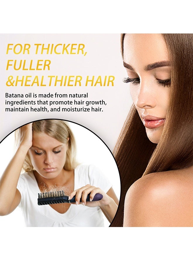 WEST MONTH 100% Natural Batana Oil For Hair Growth By Organic, Unrefined Batana Oil For Visibly Thicker And Stronger Hair, Prevent Hair Loss, Repairs Damaged Hair, Leaves Hair Smoother, 3.53OZ/100ML - Image 3